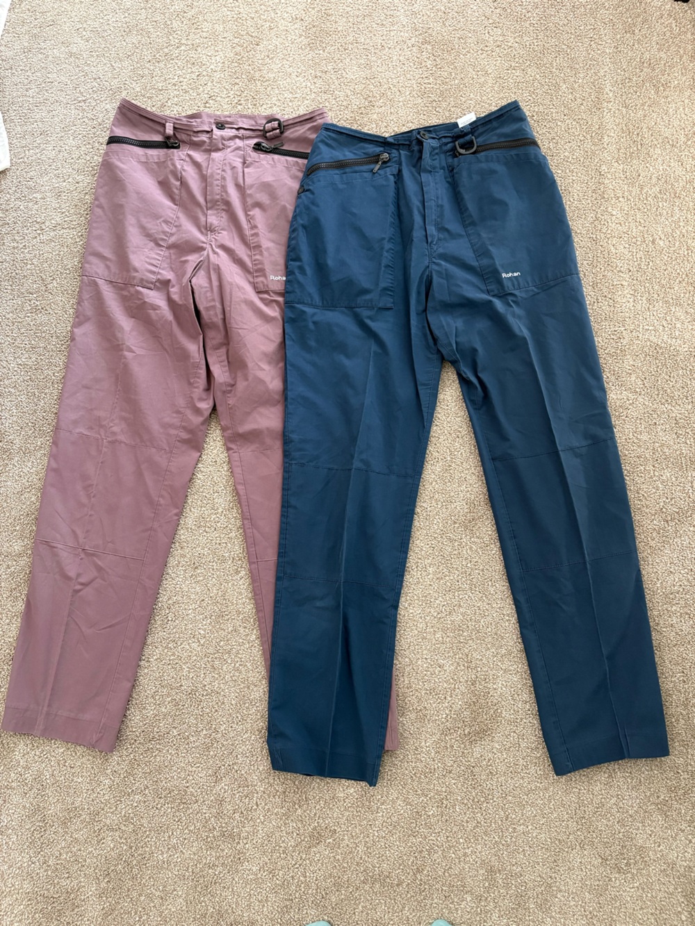 Utility Hiking Pants Rohan Bags Bundle Of Two Cargo Size 14 Outdoor Adventure